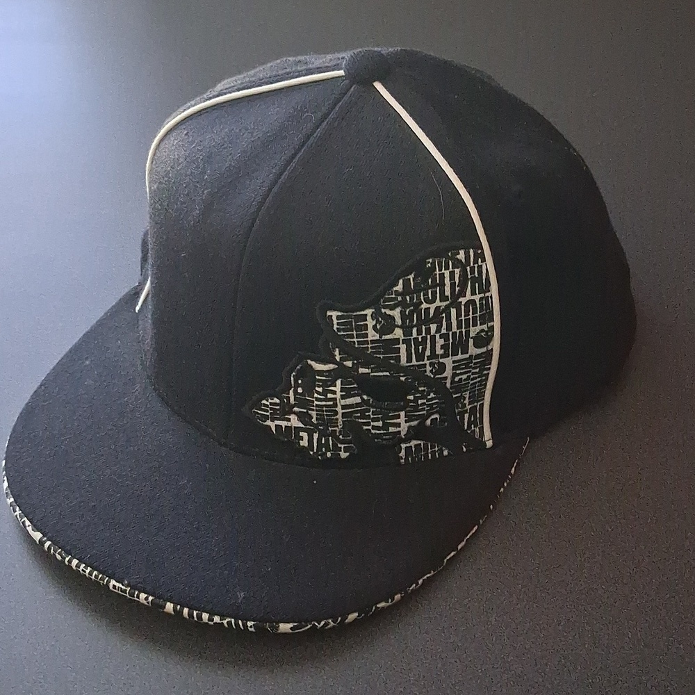 Metal Mulisha flex fit ball cap L-XL Black White
